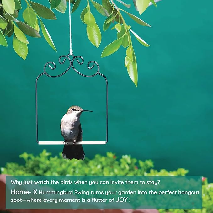 Outdoor Home-X Hummingbird Swing. Metal Frame Hummingbird Swing with Wooden Dowel, Model: SH723, Garden Store, Repair & Hardware