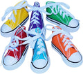 Super Bird Creations SB50009 Sneaker Bird Toy - Durable Safe Chew Toy - Ideal for Cockatiels Parakeets Parrots Small to Large Birds, Encourages Foot Dexterity - Vibrant Colors 3"x1-1/2x1-3/8" (6 Pack)