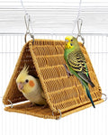 Chewproof Steel Frame Cockatiel Bird Nest for Cage, Washable Bird Bed Hammock for Medium Parrots Like Sun Conure, Quaker, Bird Tunnel Parakeet Nest, Parakeet Bed House Hut for Lovebird, Budgie
