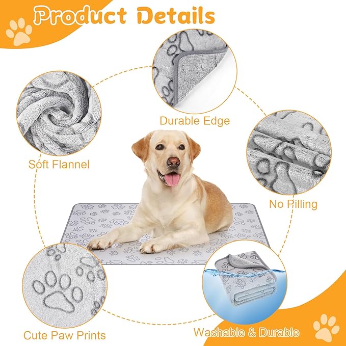 Dog Blankets for Small, Medium Dogs, Puppy Blanket Washable, Dogs Essentials for Puppies, Cat (41" x 30",1)