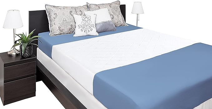 Washable Incontinence Bed Pad 36" x 72" – Soft, Absorbent & Waterproof Mattress Protector with Tuck-in Sides – Large King Size Reusable Pads for Kids, Adults, Seniors & Pets