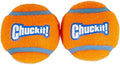 Chuckit! Dog Tennis Ball Dog Toy, Large (3 Inch Diameter) for dogs 60-100 lbs, Pack of 2