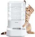 PAWGETHER® Gravity Automatic Pet Water Dispenser with 1 Filter for Cats and Small Dogs 1 Gallon/3.5L Auto Cat Waterer Dog Water Dispenser, Easy to Fill