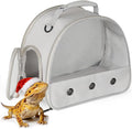 Ventilation Lizard Carrier for Bearded Dragon,Guinea Pig Carrier,Guinea Pig Carrier for 2,Reptile Travel Carrier for Lizards Sugar Glider Hedgehog Rat Parrot Birds,Airline Approved