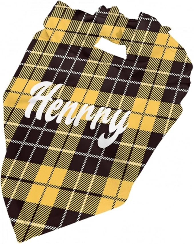 Custom Pet Scarf Personalized Dog Bandana with Name Personalized Add Your Text Bibs Triangle Head Scarfs Gift for Small Medium Large Dogs Cats Baby Puppy Pets Accessories