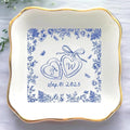 Personalized Ring Dish Engagement Gift, Engaged Ring Holder, Custom Wedding Jewelry Dish, Jewelry Tray Gifts for Newly Engaged Couple, Sentimental Gift for Her Bride Wife Bestie