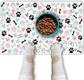 Dog Food Mat for Pet Cat Food Mat, Paws Absorbent Quick Dry Dog Bowl Mats for Food and Water, Non-Slip Cat Pet Feeding Mats for Floor Placemats 12"x20"