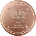 1 Pcs Copper Disc for Bird Bath | 99.99% Pure Copper Plate & Birdbath Disk | 0.6mm Thick Reinforced Design | Maintains Clean Water Naturally | Fits All Birdbath Bowls Year-Round (Bird Style 5)