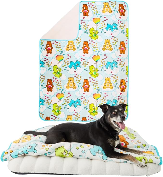 Franco Pet Care Bears Super Soft Cozy Waterproof Sherpa-Backed Blanket Throw for Medium Dogs, Couch/Bed/Car, 40x50 (Officially Licensed Product)