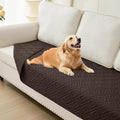 hyha Waterproof Dog Blanket, Soft Dog Bed Cover Pet Blankets, Waterproof Sofa Couch Cover for Dogs Washable, Reversible Pet Couch Covers for Sofa Furniture (30x70 Inch, Chocolate/Chocolate)