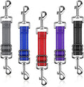 YUEPET Dog Safety Collar Clips 5 Pack Adjustable Prong Collar Backup Clip Reflective Double Ended Backup Clasp Leash Connector for Dog Harness to Collar Safety Clip