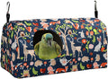 ShuRung Parrot Cockatiel Warm House Bird Nest Bed Winter Hanging Hammock Birds Sleeping Bed Parrot Hideway Bed Polyester Fabric for Parrot Parakeet Cockatiels Budgies Lovebird African Grey (L)
