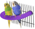 RYPET Parrot Perch Rough-surfaced - Quartz Sands Bird Cage Perches for Medium to Large Bird, U Shape Purple Small