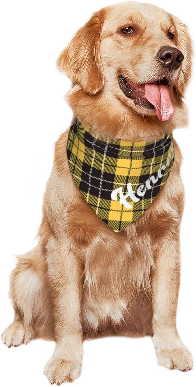 Custom Pet Scarf Personalized Dog Bandana with Name Personalized Add Your Text Bibs Triangle Head Scarfs Gift for Small Medium Large Dogs Cats Baby Puppy Pets Accessories