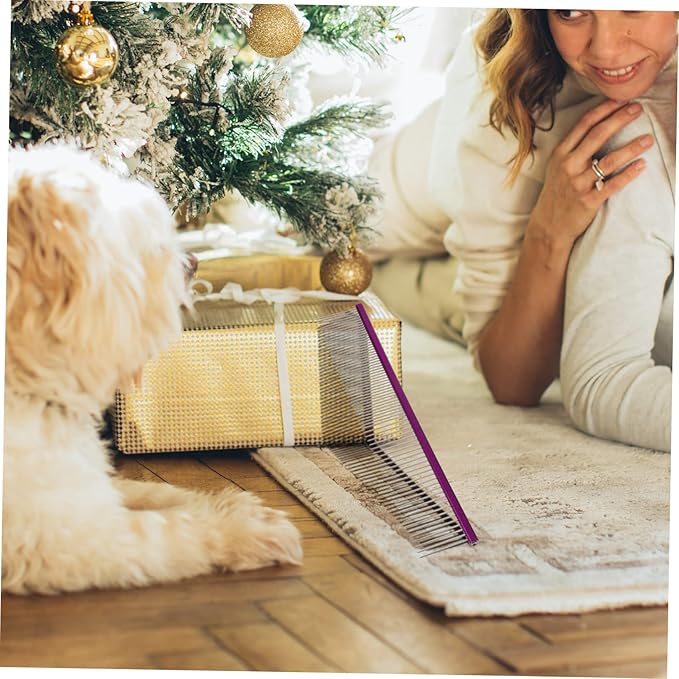 POPETPOP Portable Multi-function Pet Comb for Cats and Dogs Wear-resistant Grooming Tool Smooth Edges for Daily Use Convenient Grooming Accessory