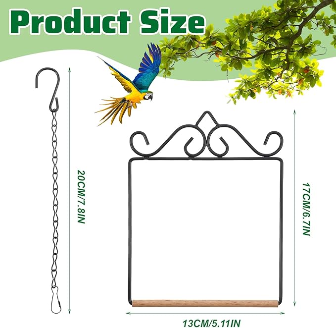 Hummingbird Swings and Perches Hummingbird Perch Humming Bird Swing for Hanging Indoor Outdoor Trunk Lawn Patio Garden
