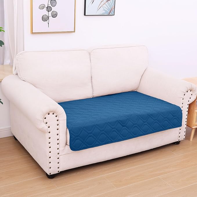 hyha Waterproof Dog Bed Blanket, Soft Pet Blankets, Waterproof Couch Cover for Dogs, Reversible Sofa Covers Washable for Furniture (30x53 Inch, Navy Blue/Navy Blue)
