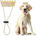 Abbylike Pet Rhinestone King Crown, Queen Crown for Birthday New Year Costume for Small Dog Cat Cosplay Party Accessories Adoption Celebration Wedding Birthday Photos Prop Costume(Pink,Large)