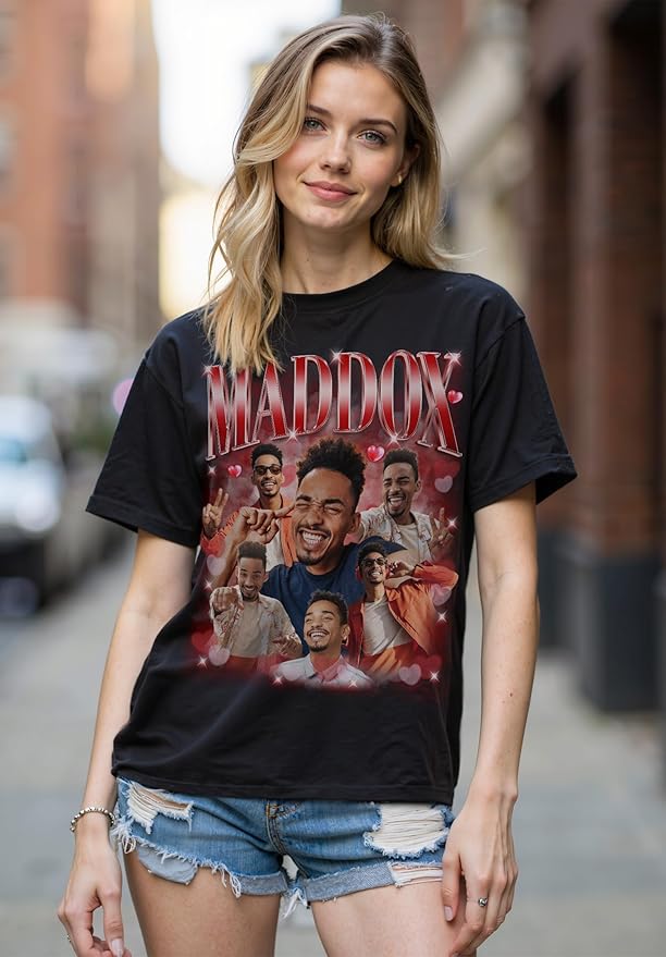 Custom Bootleg Rap Shirt with Photo Text, Vintage Custom Picture Shirt for Girlfriend, Boyfriend, Dad, Mom, Pet Lover Friend