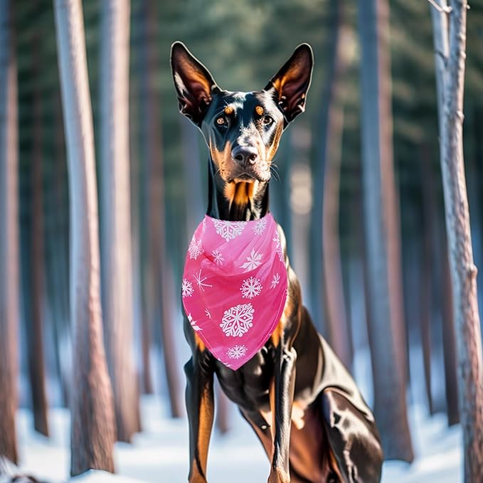 30 Pack Winter Dog Bandanas Bulk for Large Dogs Breed Stitch 33 Inch XL Dog Bandanas Scarves Grooming L