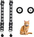 Smart Cat Door for Interior & Exterior, RFID Cat Pet Door with 3 Collar Sensor Keys & 1 Remote Control & 4 Way Locking Cat Flap with Collar Sensors Activated Opening CatDoor (Black) (White Key 2 Pack)