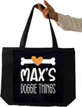 Custom Pet Bag, Custom Dog Mom Gift, Dog Owner Gift, Dog Lover Gift, Gift For Dog Mom, Personalized Dog Tote Bag, Cotton Canvas Tote