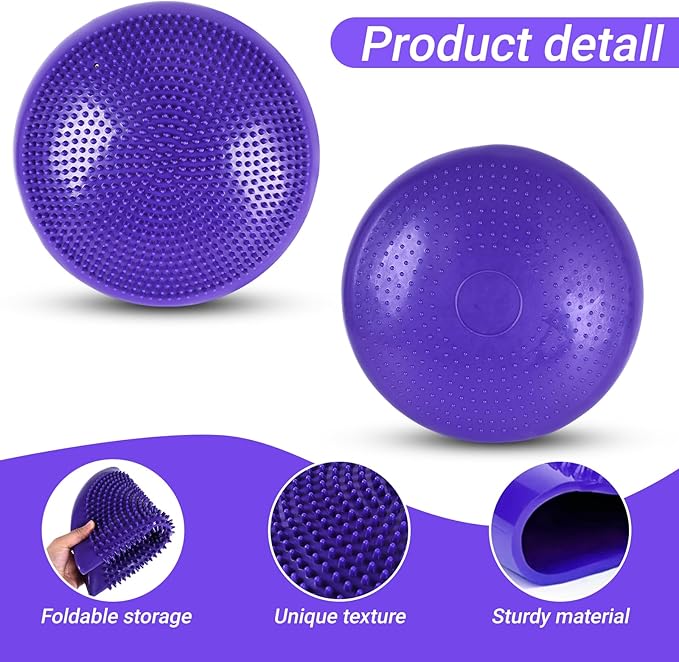 Dog Balance Disc 14", Dog Balance Equipment with Cushion and Pump, Pet Training Platform for Pet Rehabilitation Training, Strength Train Stability, Suitable for Small and Medium-Sized Pets