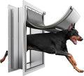 XL Pet Door for Wall Dog Door, 3-Flap XLarge Doggie Door for Exterior Wall, All-Metal Frame and Telescoping Tunnel,Pets Up to 220 Lb (Extra Large Size)