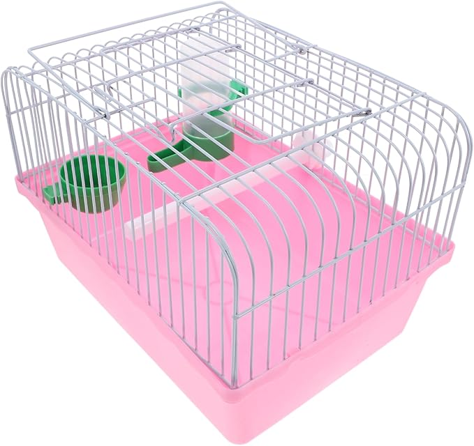 BESPORTBLE Spacious Bird Carrier Travel Cage Lightweight Portable Bird Cage with Perch Food Box Water Feeder for Parrots and Lovebirds Abs Iron Design for Travel Storage Color