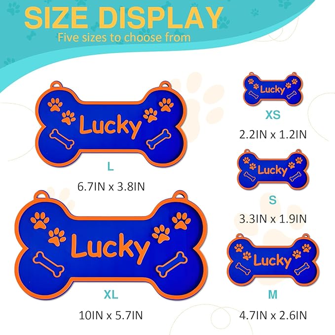 Personalized Dog Crate Sign Custom Dog Kennel Accessories Name Plate Doghouse Sign Decor