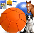 Herding Ball for Dogs, Dual Layered Herding Dog Ball Set for Australian Shepherd, Cattle, Collie, for Dog, Agility Equipment- Free Training Book (Orange, 24 inch)