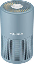 FULMINARE Air Purifiers for Home Bedroom H13 HEPA Air Purifier, 3 Speeds, Timer, 24dB, Small Mini Air Purifier with Night Light, Mist Blue