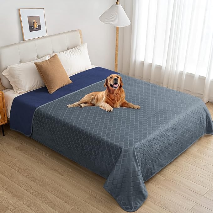 fuguitex Waterproof Dog Blanket Bed Cover Dog Crystal Velvet Moroccan Fuzzy Cozy Plush Pet Blanket Throw Blanket for Couch Sofa