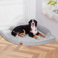 Large Orthopedic Dog Bed with Sides XXXL Dog Beds with Removable Washable Cover Non-Slip Waterproof Pet Bed for Extra Large Dogs - Grey XXXL