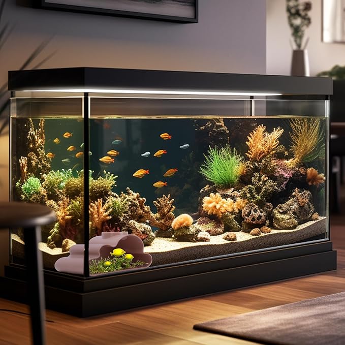 Reptile Hide Cave for Snakes & Geckos – Corner Underground Viewing Hideout with Climbing Accessories, Humid Habitat for Leopard Gecko, Corn Snake, Hognose Snake – Reptile Tank Decor Enrichment Toy