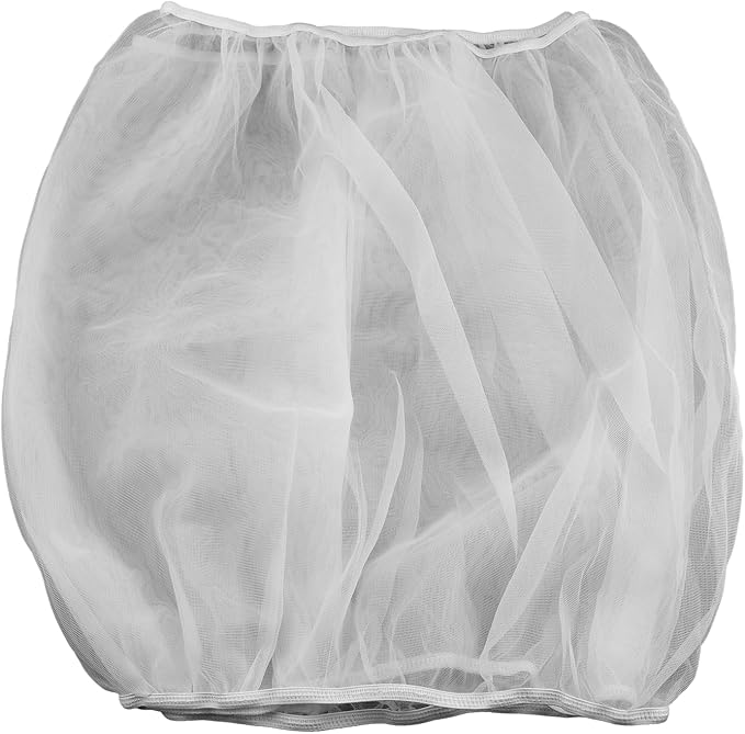 Large Bird Cage Net, Adjustable Soft Airy Mesh Net, Bird Cage Seed Catcher, Prevent Scatter and Mess (86.6 x 15.7Inch/ 220 x 37 cm, White)
