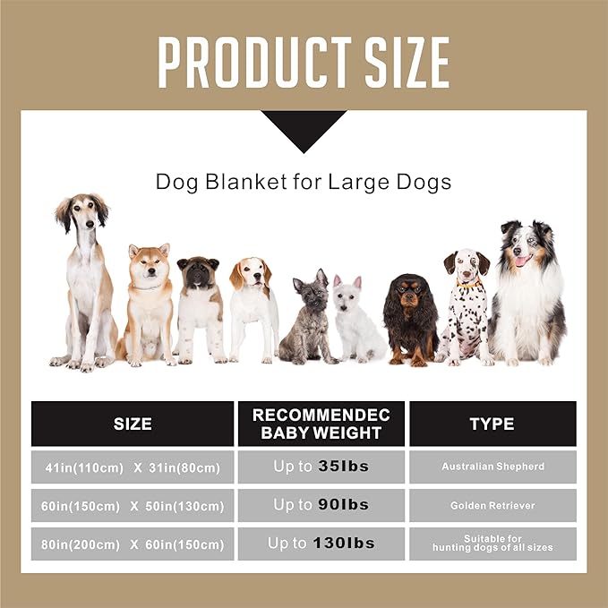 Dog Blankets for Large Dogs Upgraded, Dog Cat Flannel Blankets Washable, Cute Bone Paw Print Blanket for Bed Cover, Couch, Crate, 80x60 inch