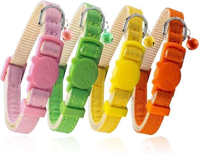 Yizepet Cat Collars with Bells, Breakaway Kitten Collar, Cute Kitty Collar, Pet Supplies Accessories
