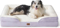 Bedsure XL Orthopedic Dog Bed for Extra Large Dogs - Washable XLarge Dog Cat Bed Waterproof, Comfort Dogs Couch Sofa with Washable Removable Cover, Pet Bed with Nonskid Bottom, Lavender, 42"