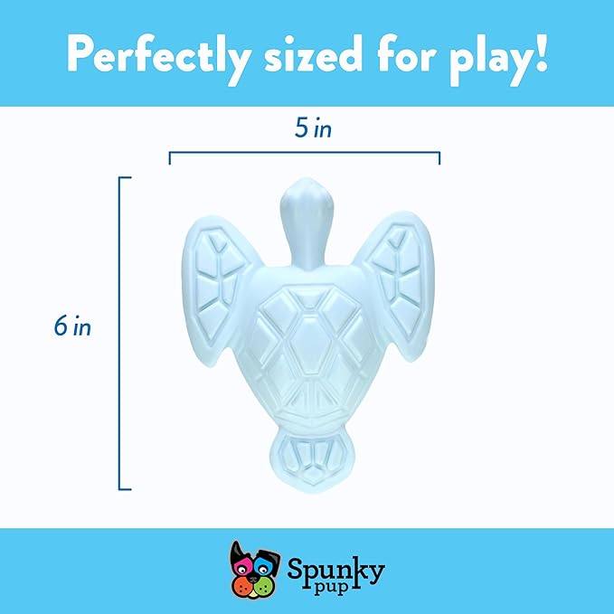 Spunky pup Clean Earth Heavy Duty Dog Chew Toys for Aggressive Chewers - Recycled, Made in USA, Turtle