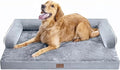 Large Dog Bed Orthopedic Washable - Beds Bolster - Medium XL XLarge Big Dogs - Memory Foam Couch Sofa - Waterproof with Removable Cover