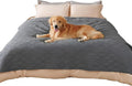 Luciphia 100% Waterproof Couch Cover Blanket for Dogs Anti-Slip Pet Couch Protector Sofa Mat Puppy Cat Blanket with Non-Slip Bottom, Grey, 82x82 Inch