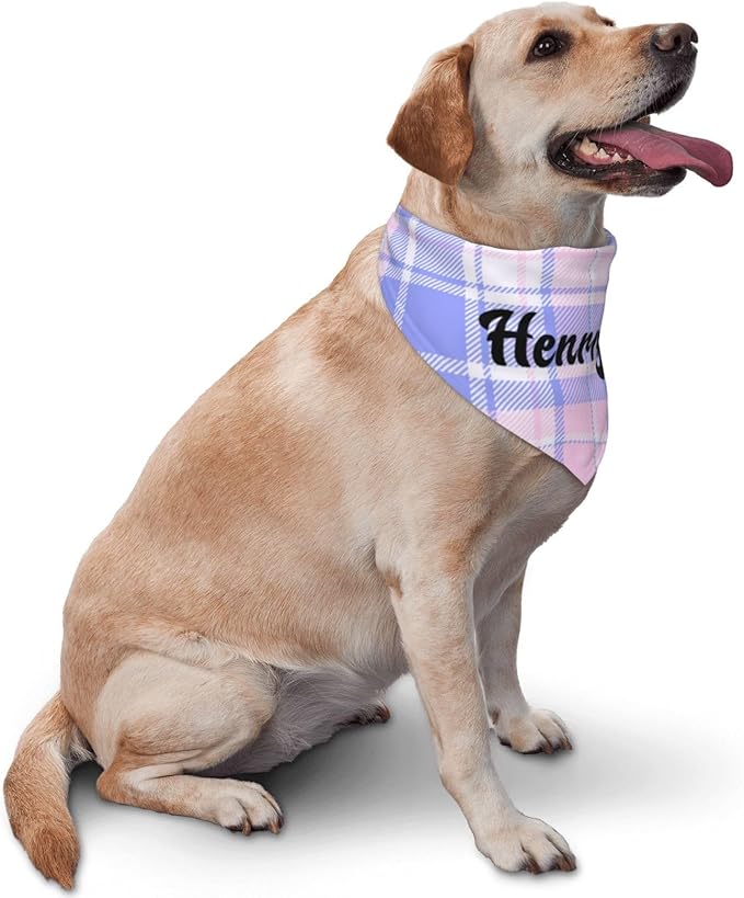 Custom Pet Scarf Personalized Dog Bandana with Name Personalized Add Your Text Bibs Triangle Head Scarfs Gift for Small Medium Large Dogs Cats Baby Puppy Pets Accessories