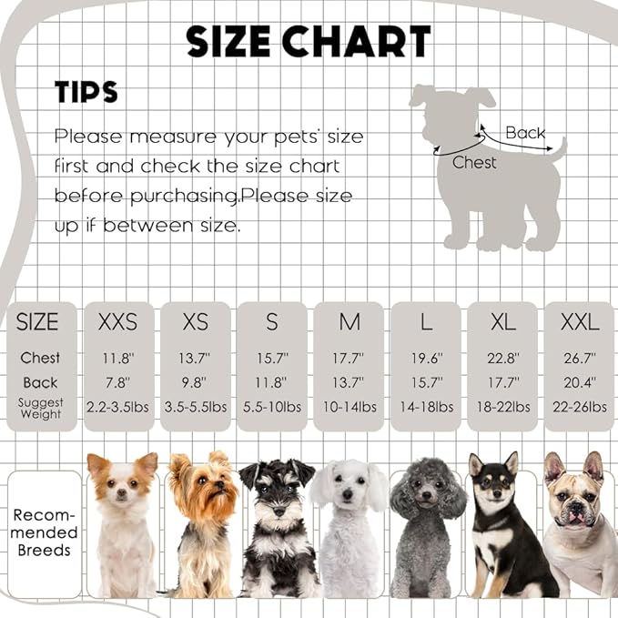 2 Pcs Dog Sweaters for Small Dogs Girl Boy Winter Fleece Clothes Warm Soft Dog Sweatshirt Outfit for Dogs Cats Pet Apparel