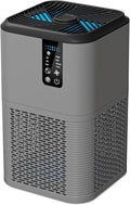 Air Purifiers for Home Large Room Up to 1750ft²,3-in-1 Filter with Sleep Mode,Air Purifier with Aromatherapy Diffuser for Office,Living Room,Bedroom,Remove Smoke Odor,Home Pets,Grey Black