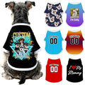 Custom Dog Shirt with Name Photo Text Logo Personalized Dog Pullover Shirts Customized T Shirt Clothes Gifts for Small Medium Large Dogs Cats Pet