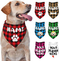 Custom Dog Bandana Add Your Text Photo Name Personalized Neckwear Bandanas Soft Customized Pet Scarf with Your Design Funny Gifts for Cat Dog Pet Style 01
