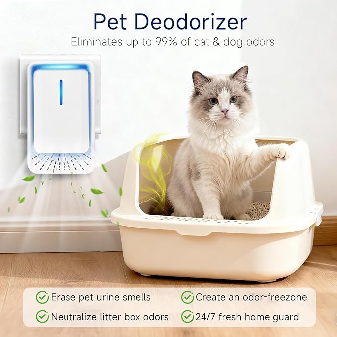 Plug In Air Ionizers - 4Pack Negative Ion Technology Air Purifier, Quiet Mini Air Freshener for Home, Bedroom, Office, Basement - Portable Air Purifiers for Odor, Dust, Smoke, Pets Smell, White