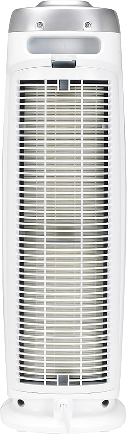 GermGuardian Air Purifier for Home with HEPA Pure Filter, for Wildfire Smoke, Pet Dander, Pollen, Odors, Large Rooms - 743 Sq. Ft., Removes 99.97% Pollutants, UV-C Light, 22", AC4825W, White