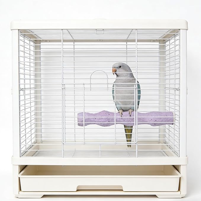 Bird Beak Grinding Stone, 2 Pcs Parrot Resin Beak Grinder Stones Anti-Slip Parakeet Nail Trimming Stick Platform Foot Claws Trimmer for Parrot Cage Accessories
